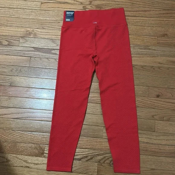 DSG Red Leggings with Wide Waistband Women’s Size Large - Picture 2 of 7